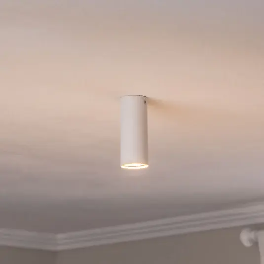 Mennyezeti spotlámpa Tecno 1S, acél, GU10, magasság 15 cm, fehér Szuper ajánlat