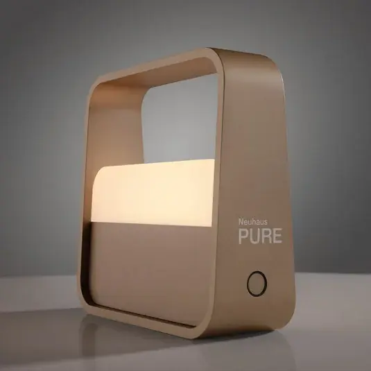 Vedd meg online LED tölthető asztali világítás PURE Go, bronz, alumínium
