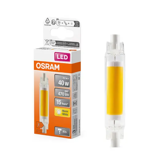 Biztonságos fizetés OSRAM LED izzórúd R7s 4.5W 827 Slim Line 4.5W