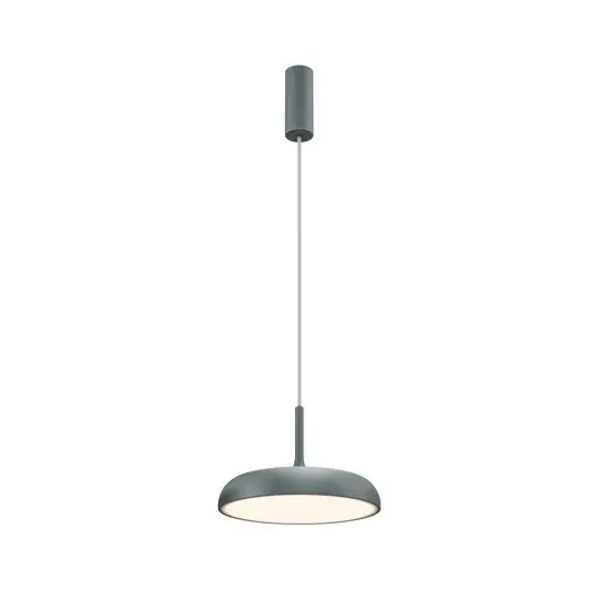 Maytoni LED-es függőlámpa Gerhard, szürke, Ø 30 cm, fém Kiárusítás