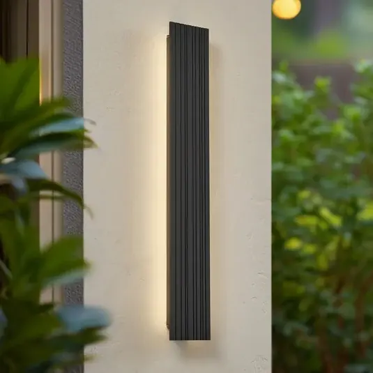 Végkiárusítás Lucande Melira LED kültéri fali világítás, hossza 60 cm, antracit