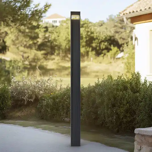 Olcsó Lucande LED kültéri lámpa Tavion, 230 cm, antracit, IP65
