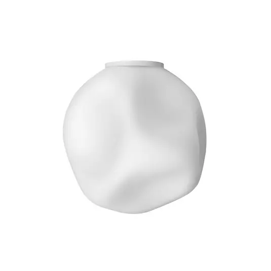 Akció Foscarini Hoba Media mennyezeti világítás, Ø 25 cm, fehér, üveg