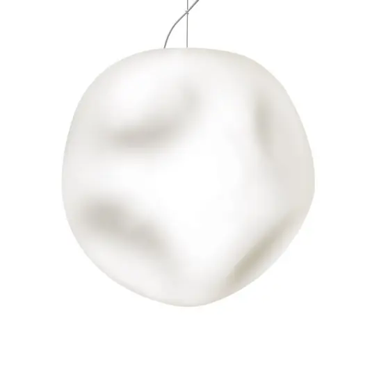 Árcsökkenés Foscarini Hoba Grande lógó világítás, Ø 36 cm, függesztési magasság 1000 cm