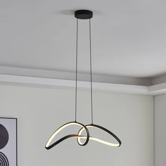 EGLO connect LED-es függőlámpa Calarossa-Z, fekete, alumínium Nézd meg most