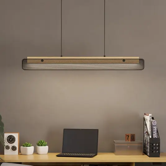 EGLO connect LED-es függőlámpa Kokomo-Z, fekete, fa, acél Bestseller