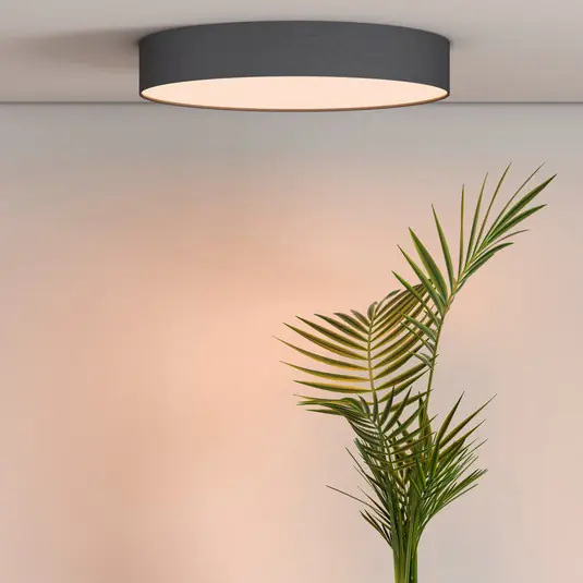 Vedd meg online Calex Smart LED mennyezeti világítás Fabric, Ø 40 cm, RGBW, dimmelhető