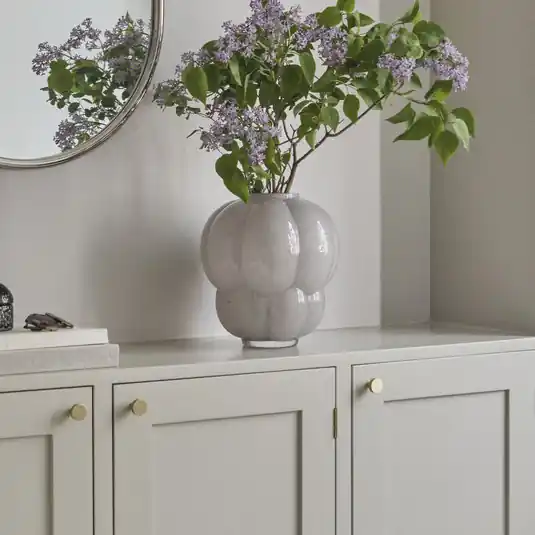 AYTM Uva váza, Ø 32 cm, galambszürke, üveg, fúvott, szájjal fúvott Népszerű