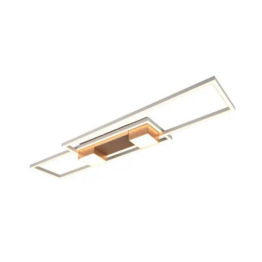 Ne maradj le Albany LED mennyezeti lámpa, barna, 100 x 28 cm, alumínium, CCT dimmelhető