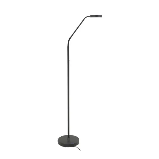 Biztonságos vásárlás LED-es újratölthető állólámpa Comfort, fekete 135 cm fém CCT fényerőszabályzóval
