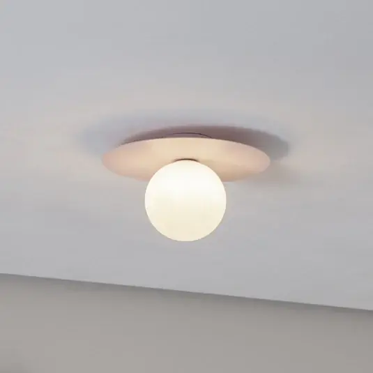 Exkluzív ajánlat Pixie mennyezeti lámpa, rózsaszín, üveg, Ø 25 cm, gömb, G9