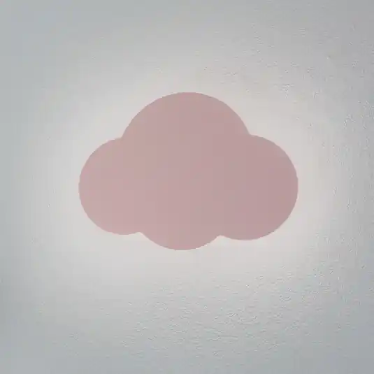 Cloud fali világítás, rózsaszín, 38 cm széles, fém, felhő, G9 Azonnali szállítás