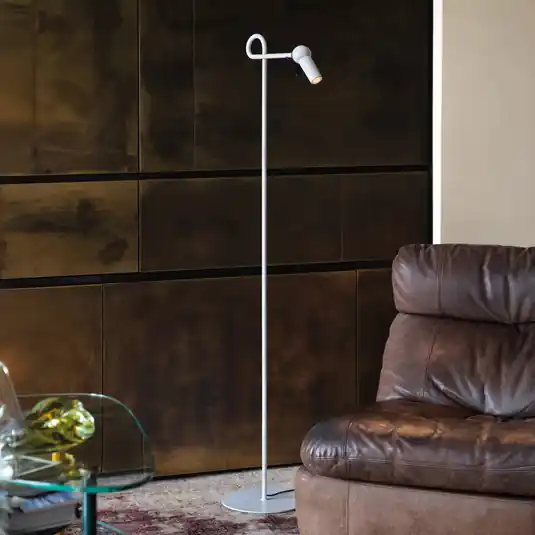 Bestseller kdln LED álló világítás Bird, fehér, 126 cm, fém, dimmelhető