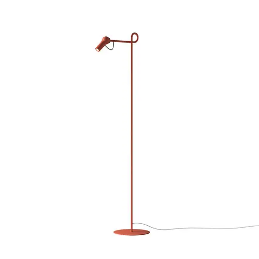 Azonnal elérhető kdln LED álló világítás Bird, piros, 126 cm, fém, dimmelhető