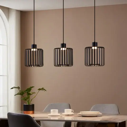 EGLO connect LED-es függőlámpa Ginestrone-Z, 3-lámpás, fekete Alacsony ár