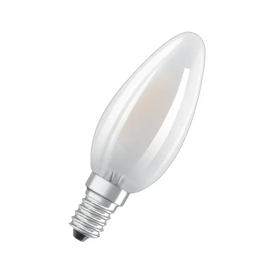 Árengedmény OSRAM LED izzó gyertya matt E14 4W 827 4 darabos kiszerelésben