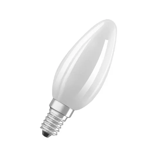 Biztonságos fizetés OSRAM LED gyertya matt E14 2.2W 827 EEK A 3 db-os csomag