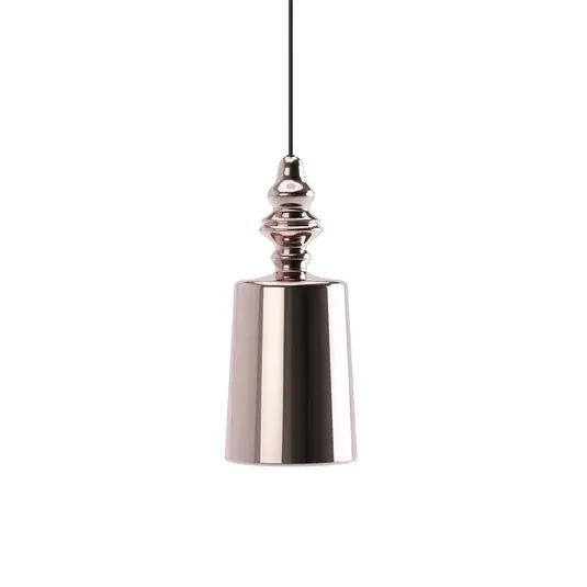 Outlet Karman függőlámpa Alibaglass Medium, rózsaarany, Ø 18 cm