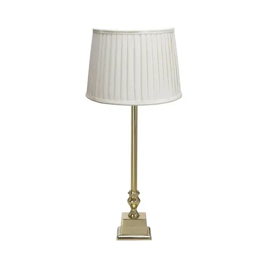 PR Home Linné Sofia Plissé 51 cm fehér/arany vászon asztali lámpa Linné Sofia Azonnal elérhető