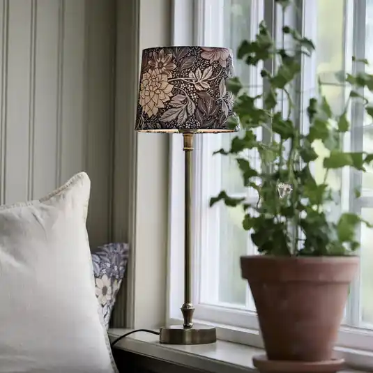 PR Home asztali lámpa Liam Sofia Dahlia barna színű/réz 55cm Kedvezményes ár