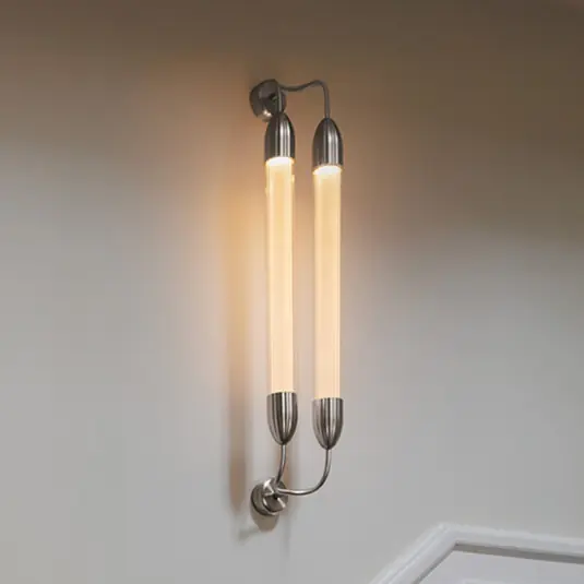 Árengedmény UMAGE fali lámpa Lemon Squeeze 2-lámpás, 94 cm hosszú, acél színű