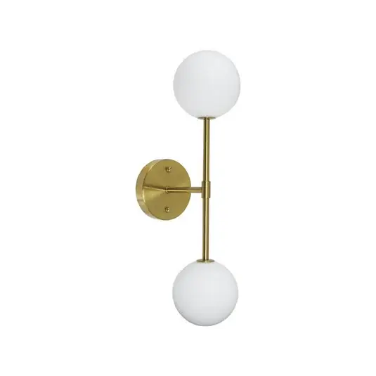 Expressz kézbesítés PR Home Sigma D fali lámpa, arany/opál, 2-lámpás, 49 cm-es üveg