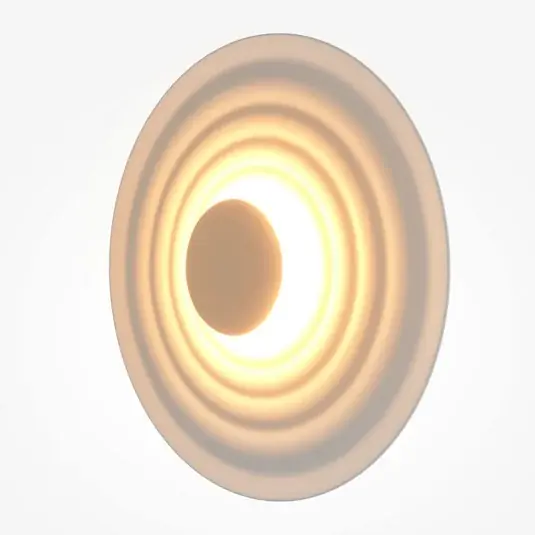 Maytoni LED fali lámpa Nami, fehér, Ø 40 cm, alumínium Akció