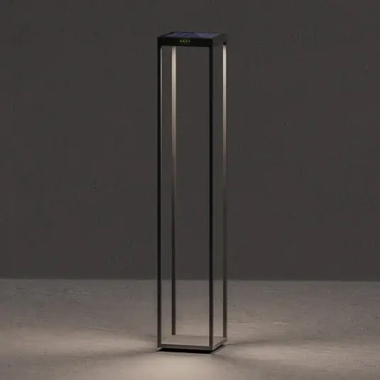 KLEWE LED-es napelemes lámpa RADIA MEGA, antracit, 110 cm, alumínium IP65 Olcsó