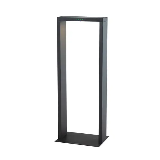 KLEWE LED napelemes lámpa AXIS MAXI, antracit, 65 cm, alumínium, IP65 Korlátozott ajánlat