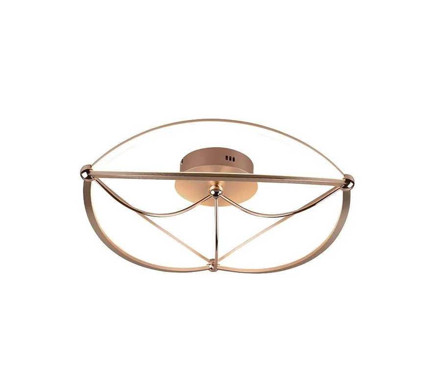 Trio 621290108 LED mennyezetre szerelhető lámpa Charivari 1x42W 5100lm 3000K IP20 - 3 fázisú fényerő-szabályozás, sárgaréz Csak ma