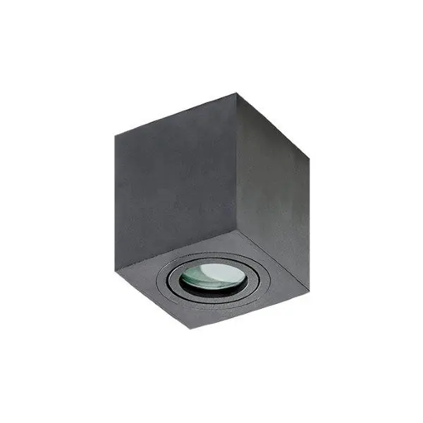 Azzardo AZ2878 mennyezeti spotlámpa Brant Square 1x50W GU10 IP44 - fekete Szuper ajánlat