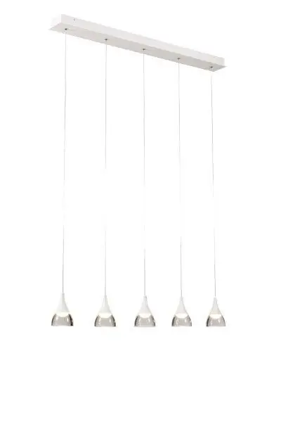 Azzardo AZ2848 LED függőlámpa Dalmatia 5 5x6W 2500lm 3000K IP20 - fehér Kihagyhatatlan ajánlat