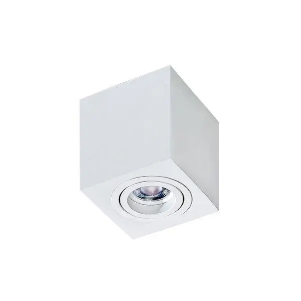 Azzardo AZ2824 mennyezetre szerelhető spotlámpa Brant Square 1x50W GU10 IP20 - fehér Prémium