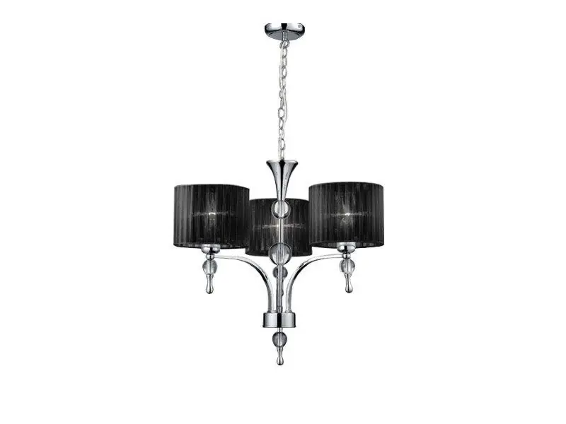 Azzardo AZ0498 függőcsillár Impress 3 3x50W E27 IP20 - fekete Akciós ár