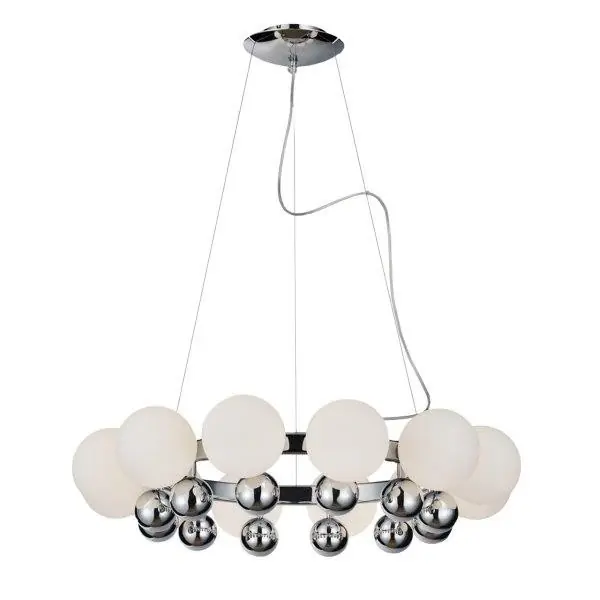 Ajánlat Azzardo AZ0095 mennyezeti függőlámpa Esperanza 12x40W G9 IP20 - fehér, króm