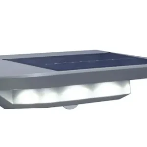 Lutec LT6901401337 LED LED napelemes fali lámpa Ghost mozgásérzékelővel 1x2W 260lm 4000K IP44 - szürke Expressz szállítás
