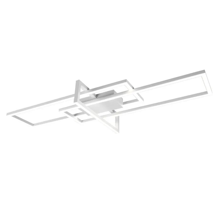 Biztonságos fizetés Trio 620310331 LED mennyezetre szerelhető lámpa Salinas 1x34W SMD 4100lm 4000K - 3 fázisú fényerő-szabályozás, fehér
