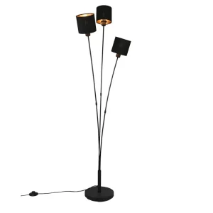 Végkiárusítás Trio R46333979 állólámpa Tommy 3x40W E14 - lábkapcsoló, fekete