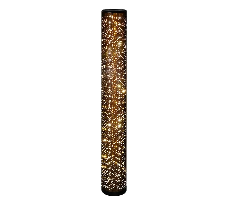 Olcsóbb Trio R42801002 LED állólámpa Taco 1x8W 800lm 3000K - lábkapcsoló, csillag effektus, fekete