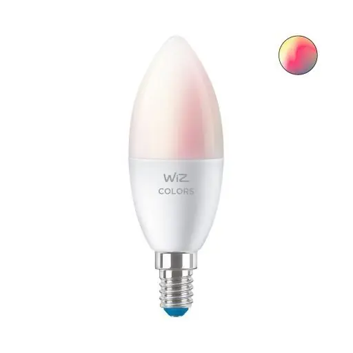 Kihagyhatatlan ajánlat WiZ Colors 8718699787097 intelligens LED izzó E14 1x4,9W 470lm 2200-6500K RGB