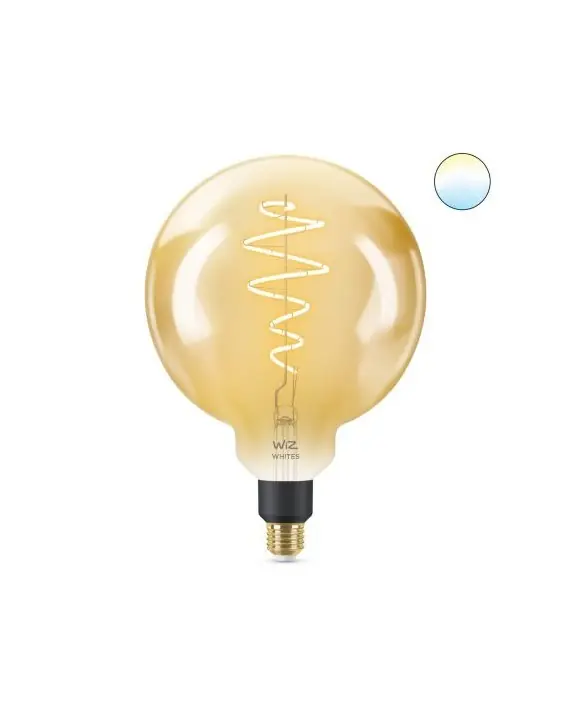 WiZ Tunable white 8718699786830 intelligens LED dizájn izzó E27 1x6,5W 390lm 2000-5000K - földgömb alakú, nagy izzó Prémium