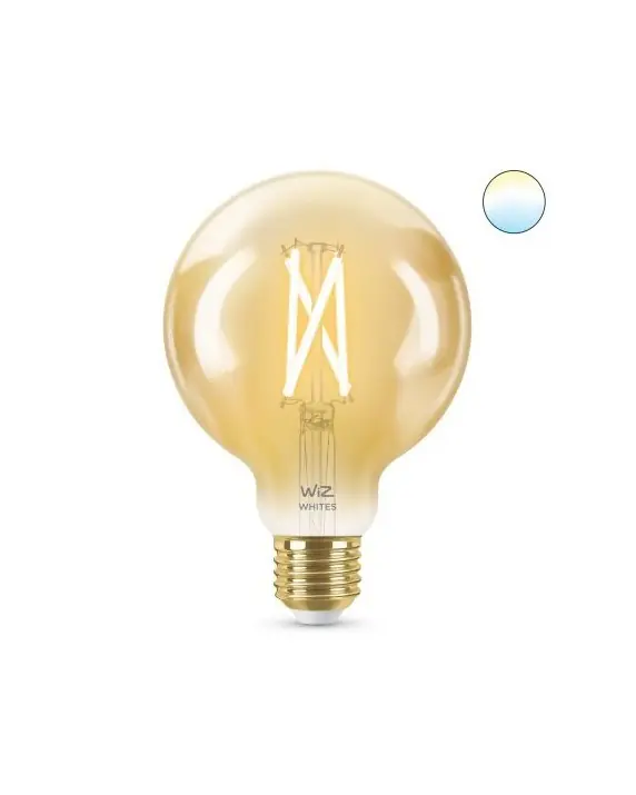 Bestseller WiZ Tunable white 8718699786793 intelligens LED dizájn izzó E27 1x6,7W 640lm 2000-5000K - földgömb alakú