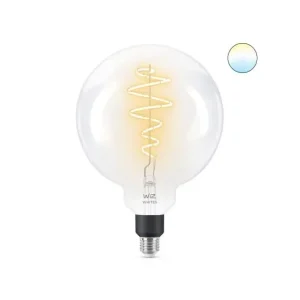 Akciós ár WiZ Tunable white 8718699786731 intelligens LED szénszálas izzó E27 1x6,5W 470lm 2700-6500K - földgömb alakú