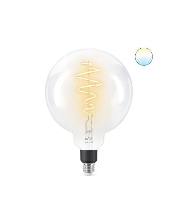 Akciós ár WiZ Tunable white 8718699786731 intelligens LED szénszálas izzó E27 1x6,5W 470lm 2700-6500K - földgömb alakú