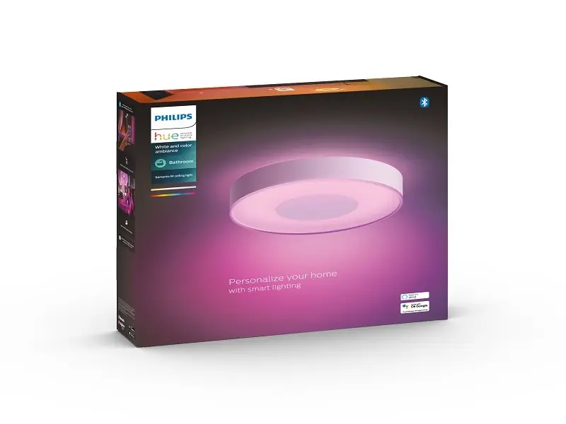 Philips Hue 41167/31/P9 LED fürdőszobai mennyezeti lámpa Xamento M 1x33,5W 2350lm 2200-6500K IP44 - White and Color Ambiance, RGB, szabályozható, Bluetooth, fehér Vedd meg online