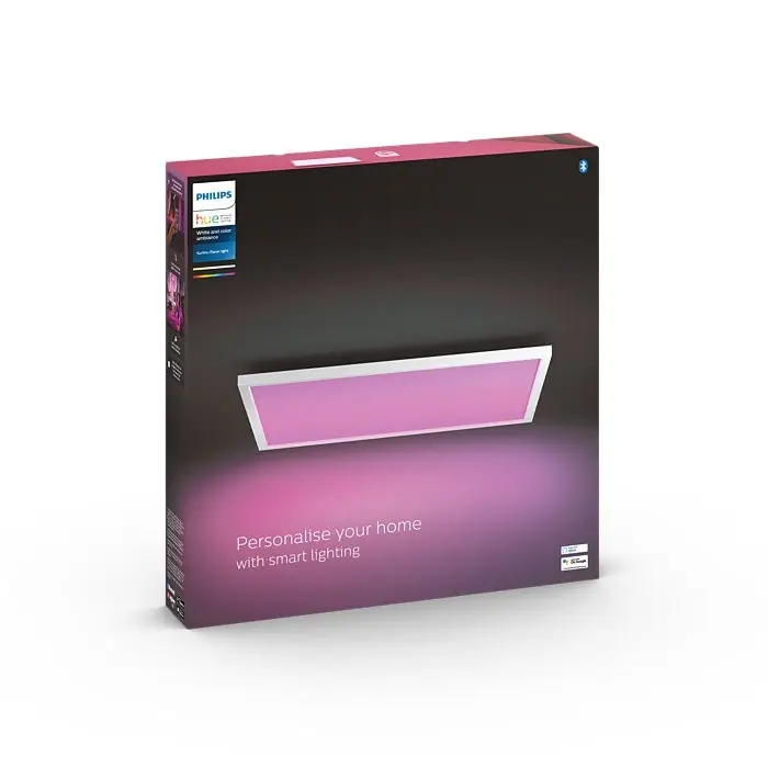 Philips Hue 8719514355071 LED mennyezeti panel Surimu 1x60W 4200lm 2200-6500K RGB - White and Color Ambiance, szabályozható, Bluetooth, fehér Népszerű