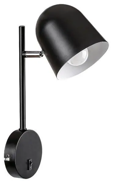Azonnali szállítás Rabalux 5242 fali lámpa Egon 1x40W E14 - fekete