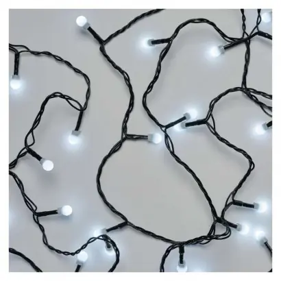 Emos D5AC03 karácsonyi fényfüzér Cherry 20m 200 LED 6W IP44 - időzítő, hideg fehér, zöld Expressz szállítás