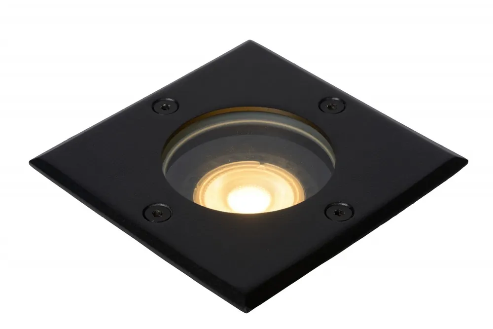 Lucide 11800/01/30 süllyeszthető behajtó lámpa Biltin 1x35W GU10 IP67 - fekete, négyzet Újdonság