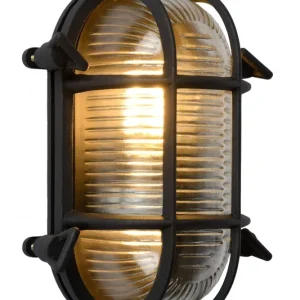 Gyors szállítás Lucide 11891/20/30 fali kültéri lámpa Dudley 1x40W E27 IP65 - fekete, szabályozható
